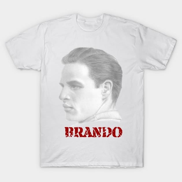 Marlon Brando T-Shirt by jkarenart